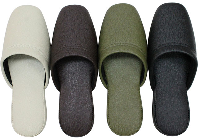 スリッパ 入学式 卒業式 メンズ [ビニールスリッパ] ニューキャスター (M/L/LLサイズ)  来客用 学校説明会 オフィス 保護者 袋別売り 黒 父 携帯 拭ける 業務用 まとめ買い