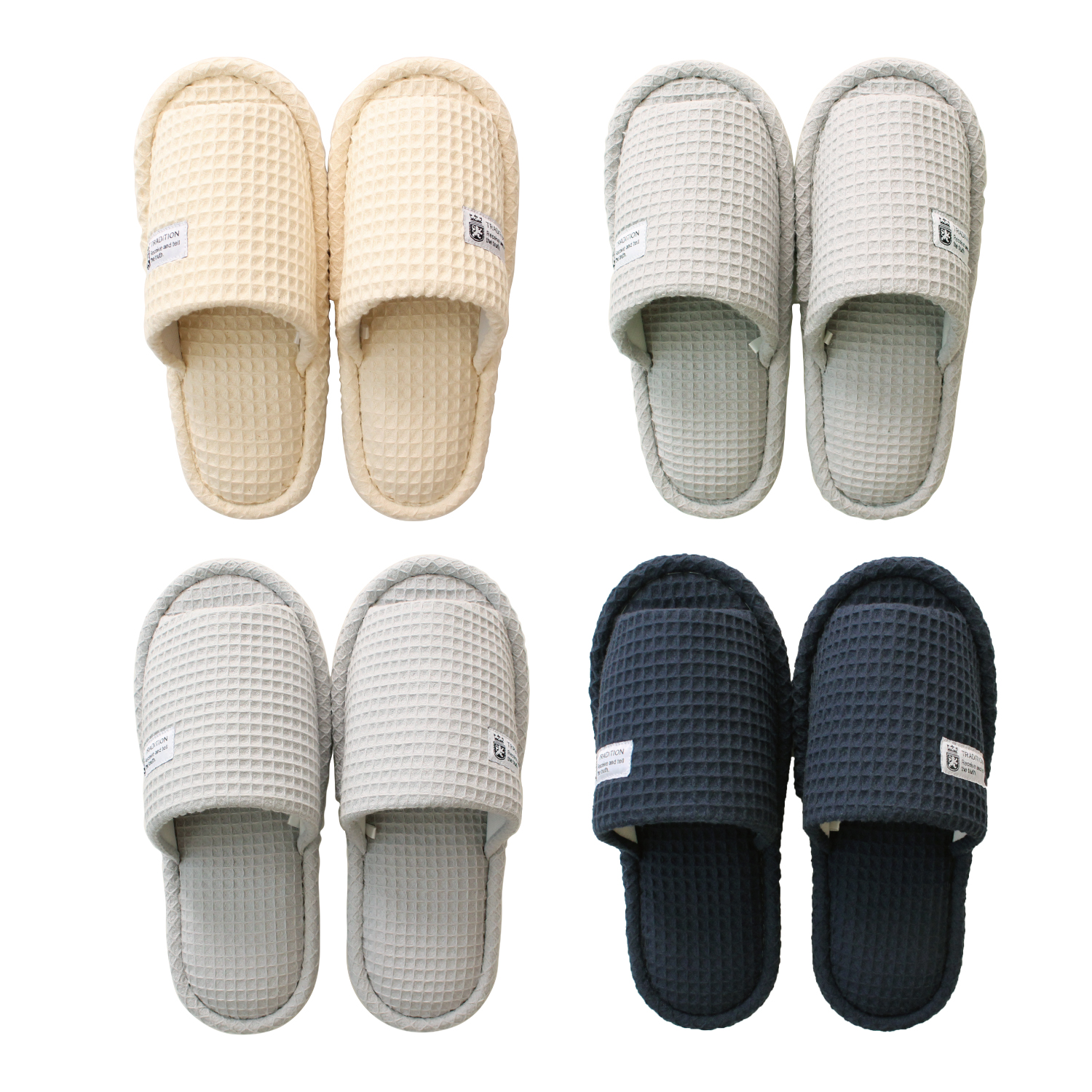 スリッパ 【1足販売 送料無料】洗える 夏用 底が拭ける コットン100％の洗えるナチュラルテイストスリッパ 綿 天然素材 (M/Lサイズ) 来客