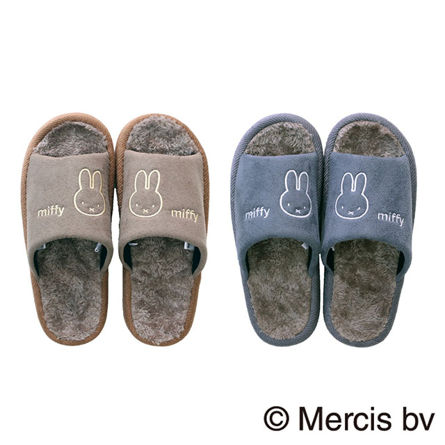 スリッパ ミッフィー ボア コンフォート  秋 冬 暖かい かわいい 室内 ルームシューズ 1足