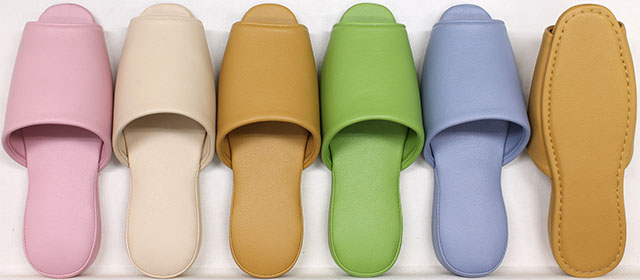 スリッパ 10足セット 業務用 名入れ ニューカラーテンダー 抗菌加工(ビニール底)(前開きタイプ)