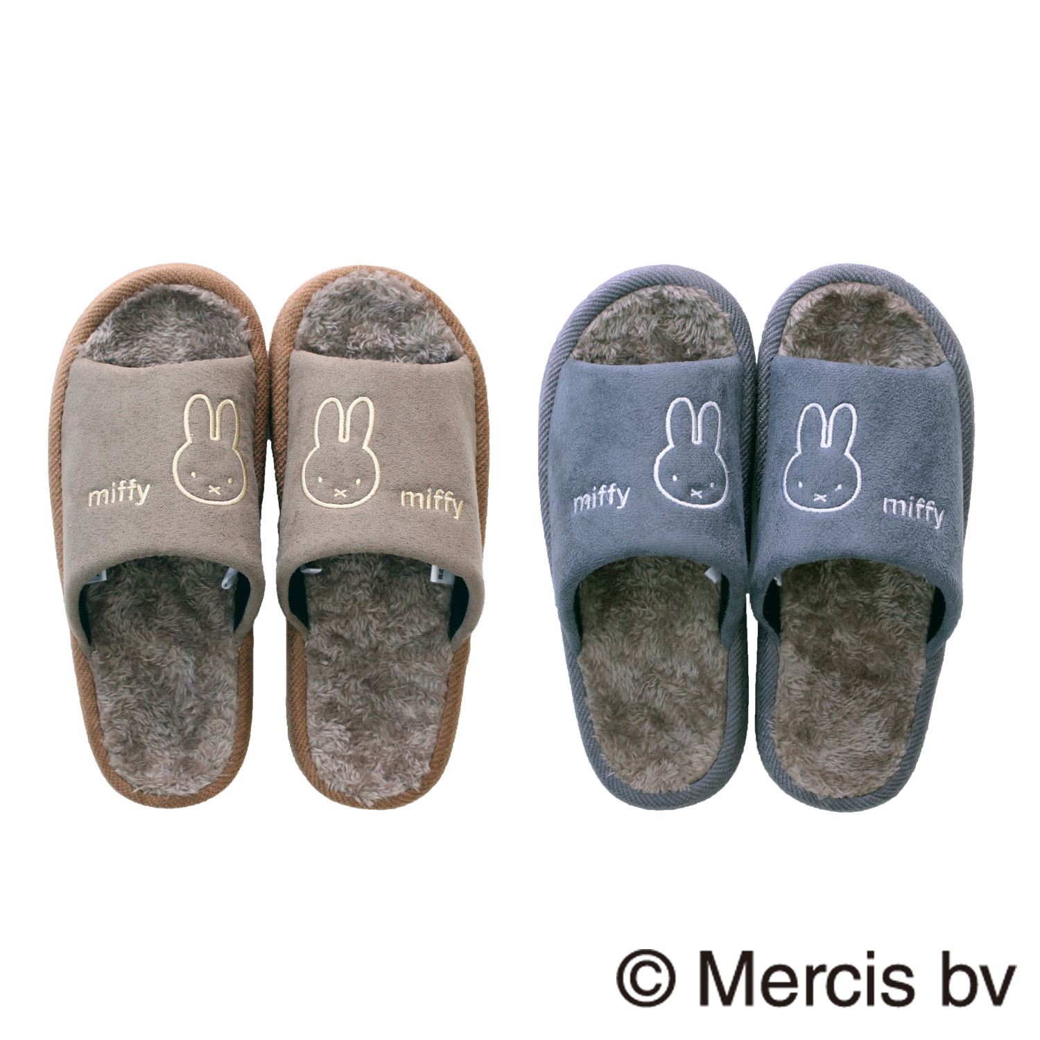 スリッパ ミッフィー ボア コンフォート  秋 冬 暖かい かわいい 室内 ルームシューズ 1足