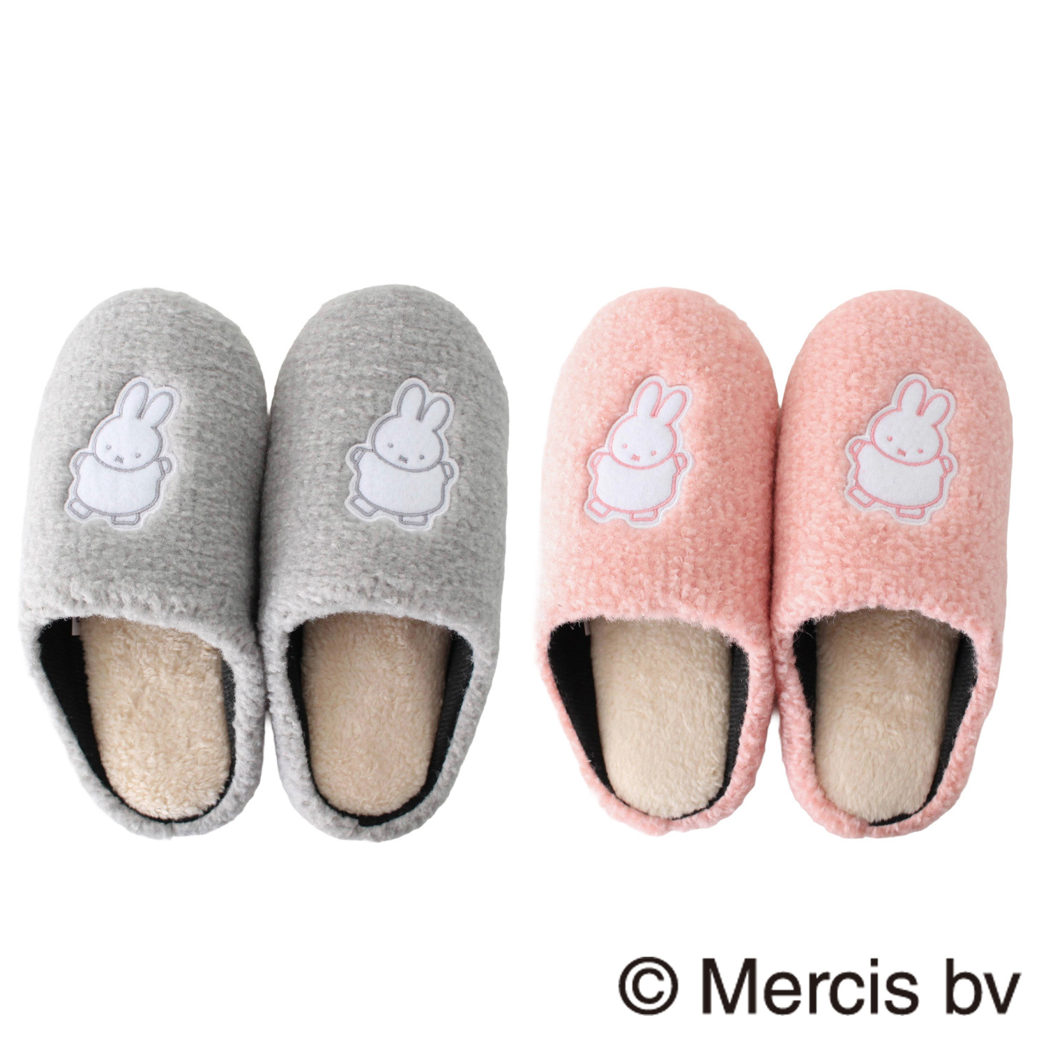 スリッパ ミッフィー ボア ソフト 秋 冬 暖かい かわいい 室内 ルームシューズ 1足