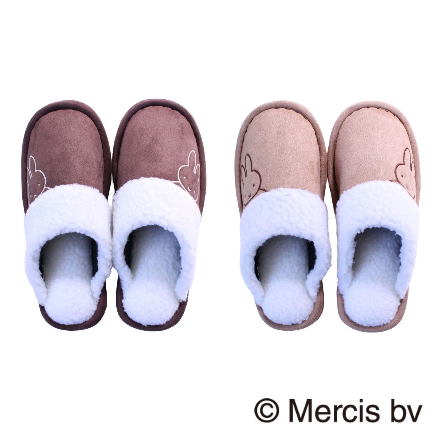 スリッパ ミッフィー ボアカフス 秋 冬 暖かい かわいい 室内 ルームシューズ 1足