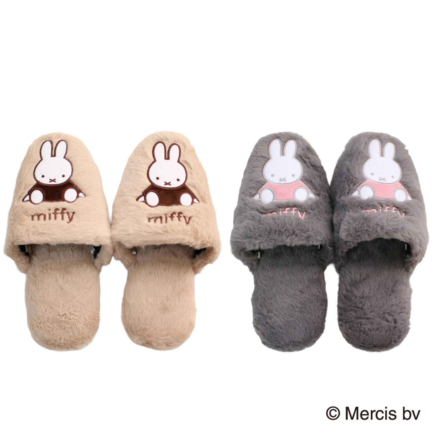 スリッパ ミッフィー おすわり miffy あったか ボア 秋 冬 暖かい 底が拭ける かわいい 室内 リビング ルームシューズ